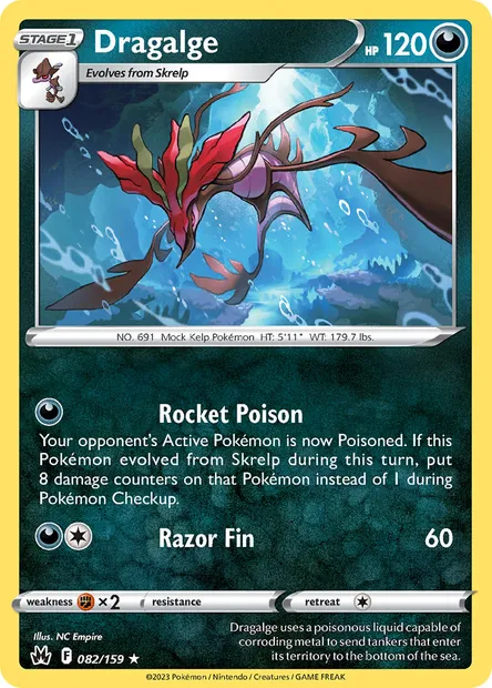 Dragalge, Pokémon card CRZ 082 — Crown Zenith set