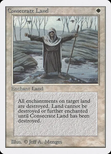 Terrain consacré, carte Magic 2ED 15 — extension Unlimited Edition