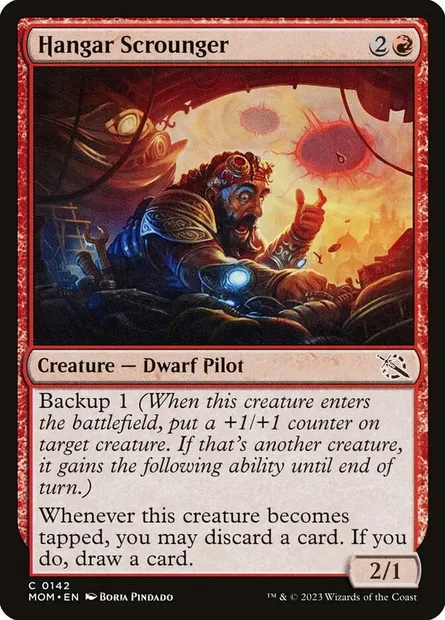 Hangar Scrounger, Magic card MOM 142 — March of the Machine set