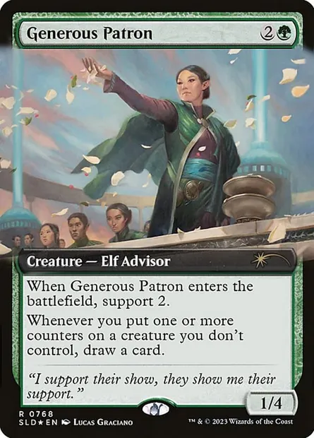 Generous Patron, Magic card SLD 768 — Secret Lair Drop set