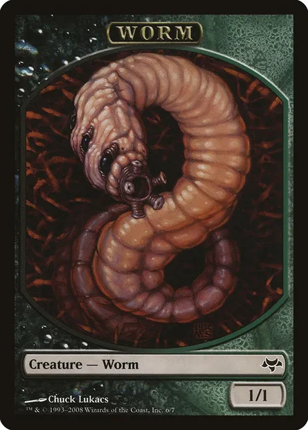 Worm, Magic card TEVE 6 — Eventide Tokens set
