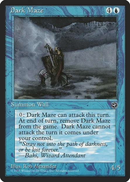 Obscur dédale, carte Magic HML 25b — extension Terres Natales