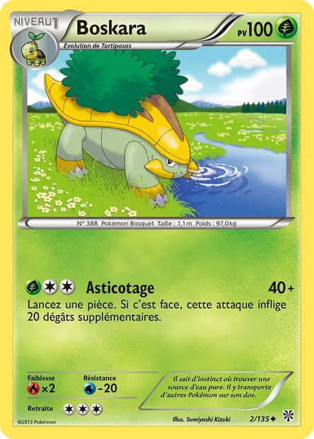 Boskara, carte Pokémon PLS 2 — extension Tempète Plasma
