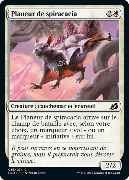 Planeur de spiracacia, carte Magic IKO 15 — extension Ikoria: Lair of Behemoths
