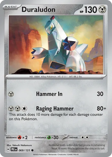 Duraludon, Pokémon card PRE 069 — Prismatic Evolutions set
