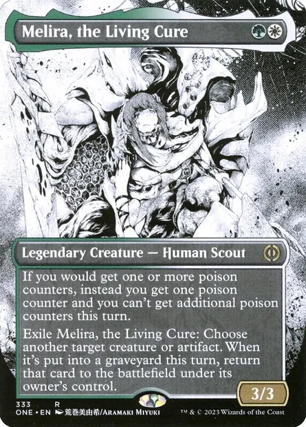 Melira, the Living Cure, Magic card ONE 333 — Phyrexia: All Will Be One set