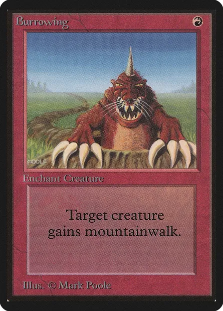 Burrowing, Magic card LEB 139 — Limited Edition Beta set