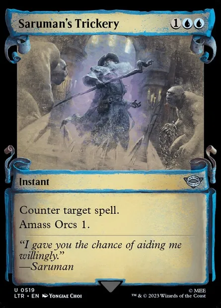 Saruman's Trickery, Magic card LTR 519 — The Lord of the Rings: Tales of Middle-earth set