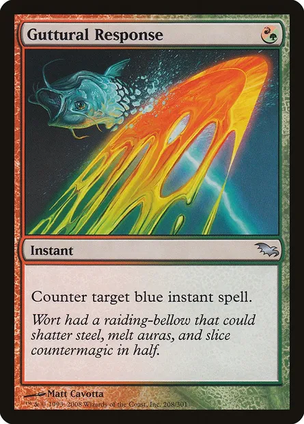 Guttural Response, Magic card SHM 208 — Shadowmoor set