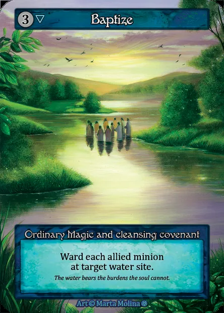 Baptize, carte Sorcery GOT 212 — extension Gothic