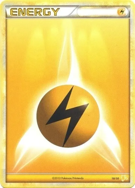 Lightning Energy, Pokémon card TK4R 018 — HS Trainer Kit (Raichu) set