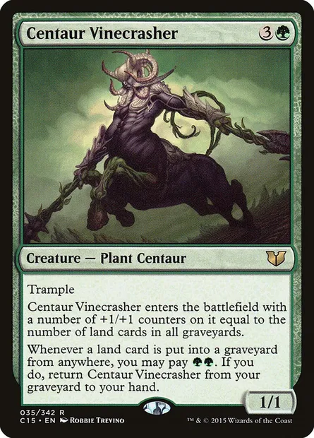 Centaur Vinecrasher, Magic card C15 35 — Commander 2015 set