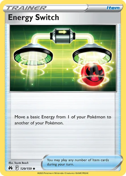 Energy Switch, Pokémon card CRZ 129 — Crown Zenith set