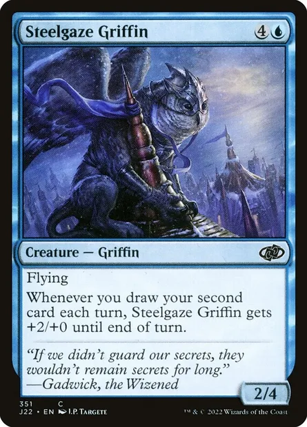 Steelgaze Griffin, Magic card J22 351 — Jumpstart 2022 set
