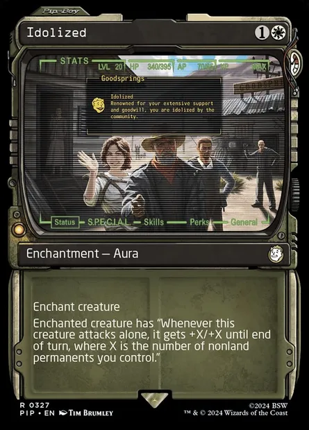 Idolâtré, carte Magic PIP 327 — extension Fallout