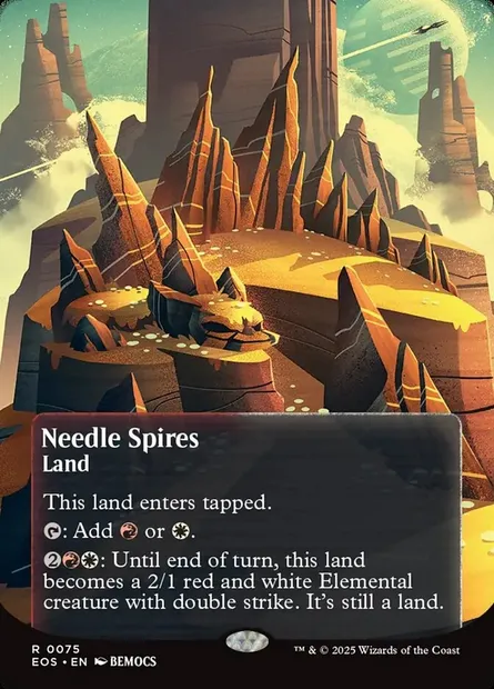 Needle Spires, Magic card EOS 75 — Edge of Eternities: Stellar Sights set