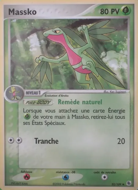 Massko, carte Pokémon RS 32 — extension EX Rubis & Saphir