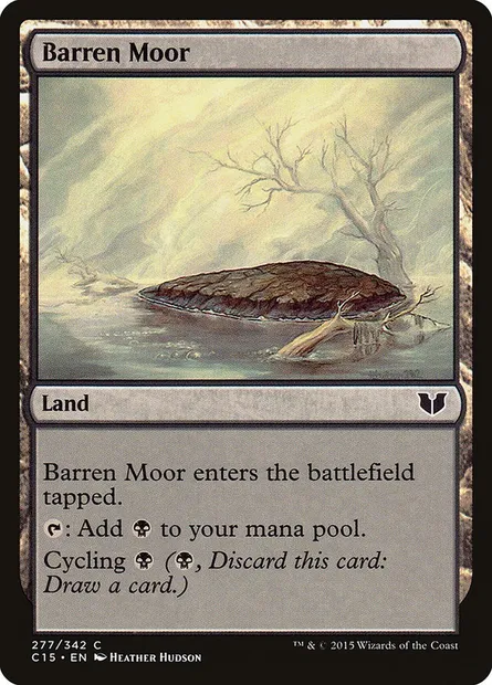 Barren Moor, Magic card C15 277 — Commander 2015 set