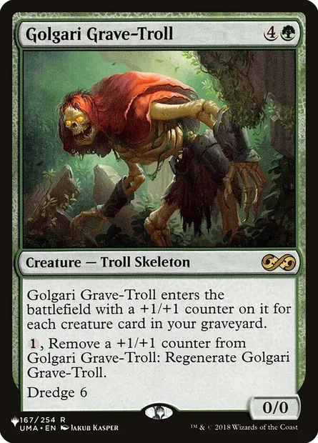 Golgari Grave-Troll, Magic card PLST UMA-167 — The List set