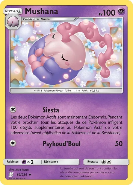 Mushana, carte Pokémon UNM 89 — extension Harmonie des Esprits