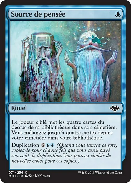 Source de pensée, carte Magic MH1 71 — extension Horizons du Modern