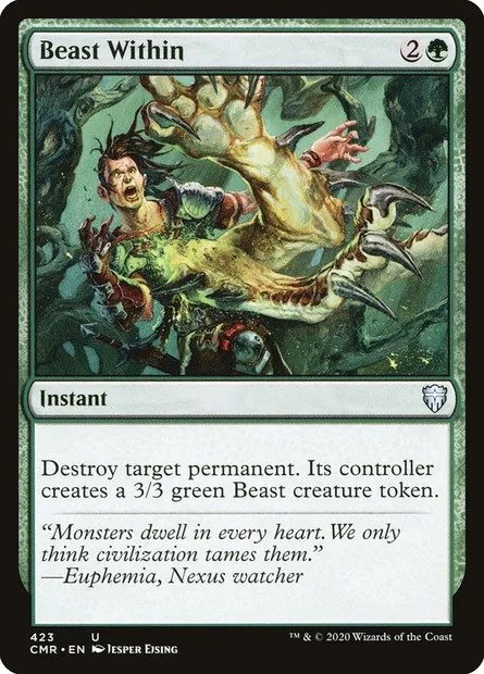 Beast Within, Magic card CMR 423 — Commander Legends set