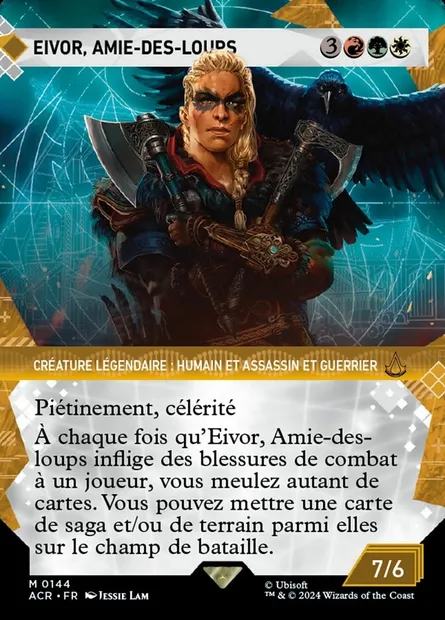 Eivor, Amie-des-loups, carte Magic ACR 144 — extension Assassin's Creed