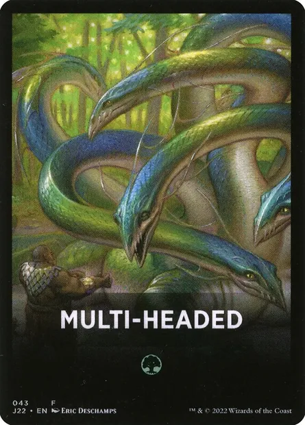 Multi-Headed, carte Magic FJ22 43 — extension Jumpstart 2022 Front Cards