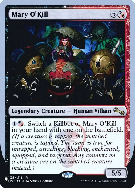 Mary O'Kill, carte Magic ULST 50 — extension The List (Unfinity Foil Edition)