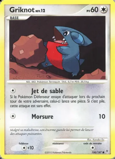 Griknot, carte Pokémon SV 106 — extension Vainqueurs Suprêmes