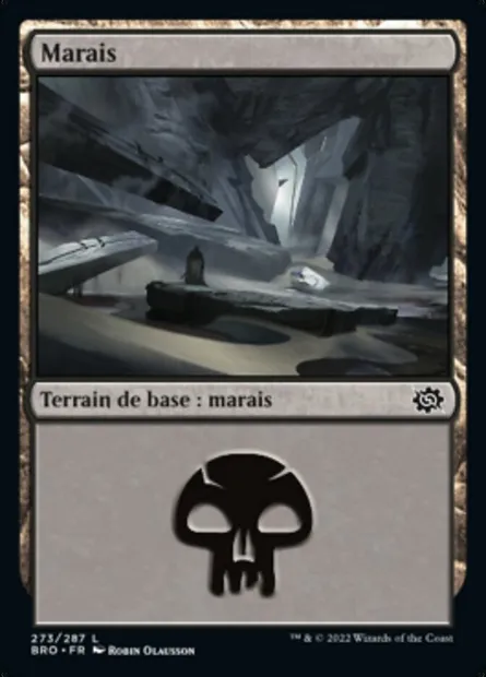Marais, carte Magic BRO 273 — extension La Guerre Fratricide