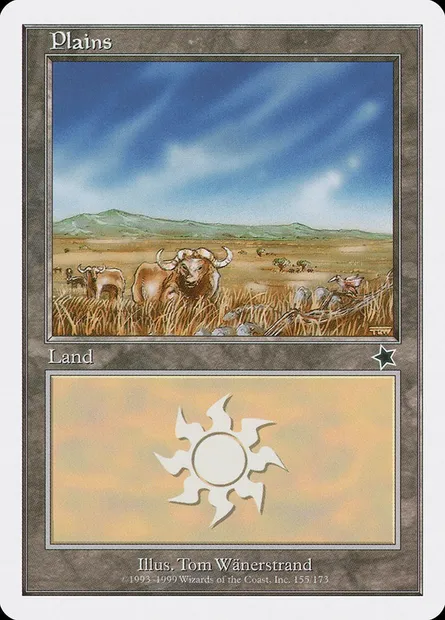 Plains, Magic card S99 155 — Starter 1999 set