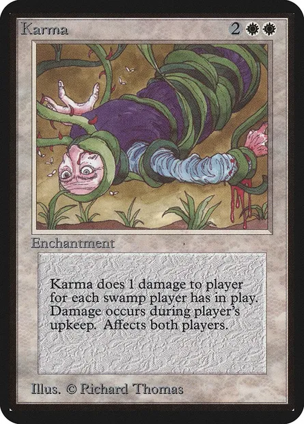 Karma, Magic card LEA 26 — Limited Edition Alpha set