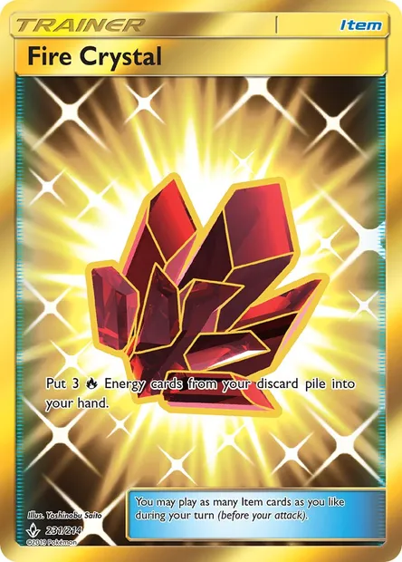 Fire Crystal, Pokémon card UNB 231 — Unbroken Bonds set