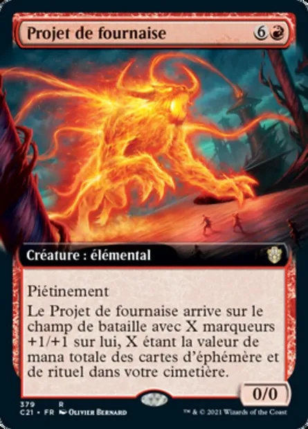 Projet de fournaise, carte Magic C21 379 — extension Commander 2021
