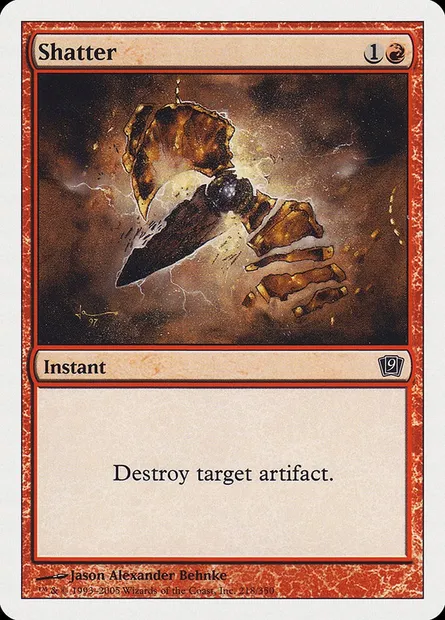 Shatter, Magic card 9ED 218 — Ninth Edition set
