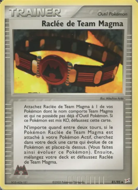 Raclée de Team Magma, carte Pokémon MA 81 — extension EX Team Magma vs Team Aqua