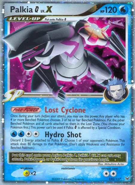 Palkia G LV.X, Pokémon card PL 125 — Platinum set