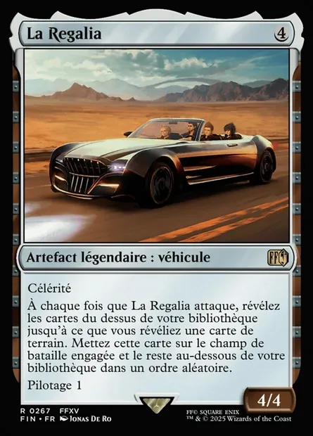 La Regalia, carte Magic FIN 267 — extension Final Fantasy