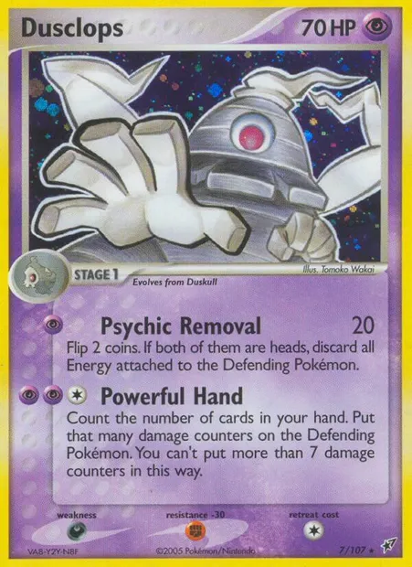 Dusclops, Pokémon card DX 7 — Deoxys set