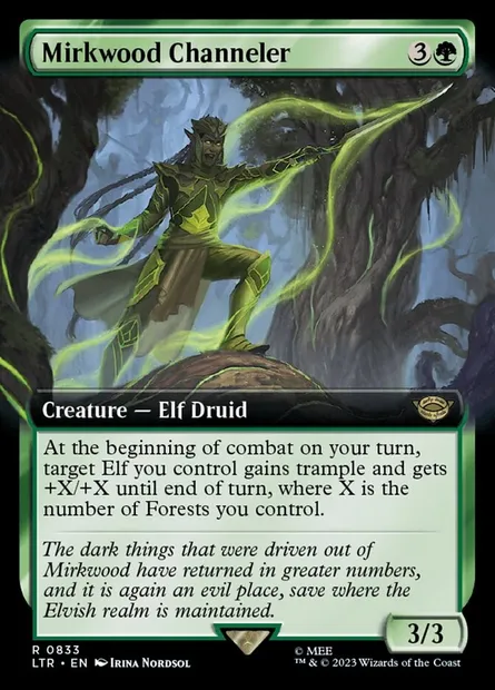 Mirkwood Channeler, Magic card LTR 833 — The Lord of the Rings: Tales of Middle-earth set