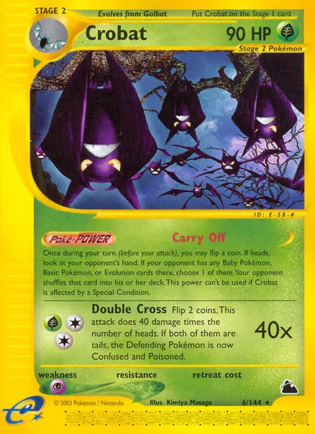 Crobat, Pokémon card SK 6 — Skyridge set