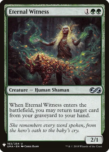 Témoin éternel, carte Magic PLST UMA-163 — extension The List