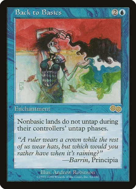Back to Basics, Magic card USG 62 — Urza's Saga set