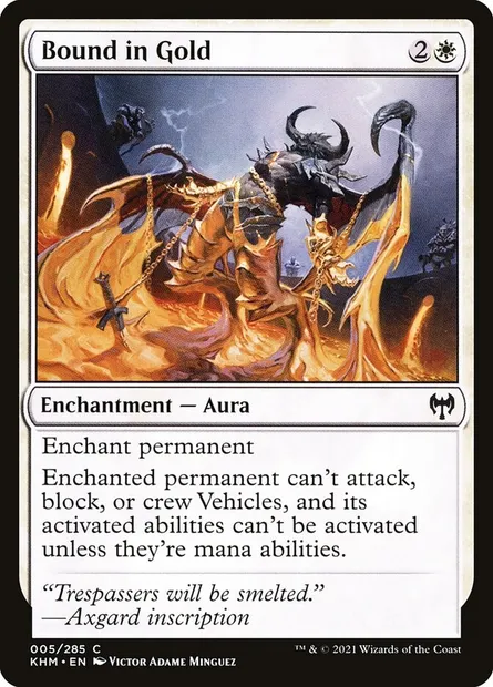 Bound in Gold, Magic card KHM 5 — Kaldheim set