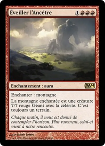Éveiller l'Ancêtre, carte Magic M14 126 — extension Magic 2014