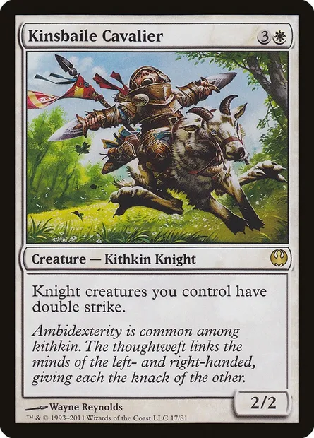 Kinsbaile Cavalier, Magic card DDG 17 — Duel Decks: Knights vs. Dragons set