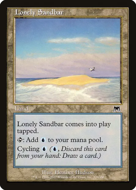 Lonely Sandbar, Magic card ONS 320 — Onslaught set