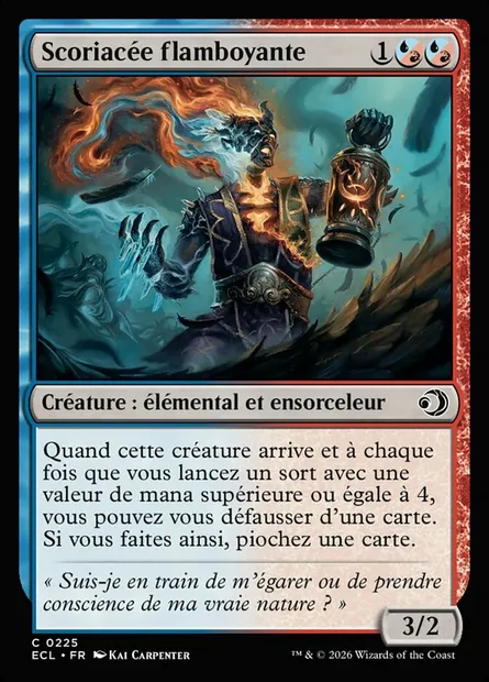 Scoriacée flamboyante, carte Magic ECL 225 — extension Lorwyn Eclipsed