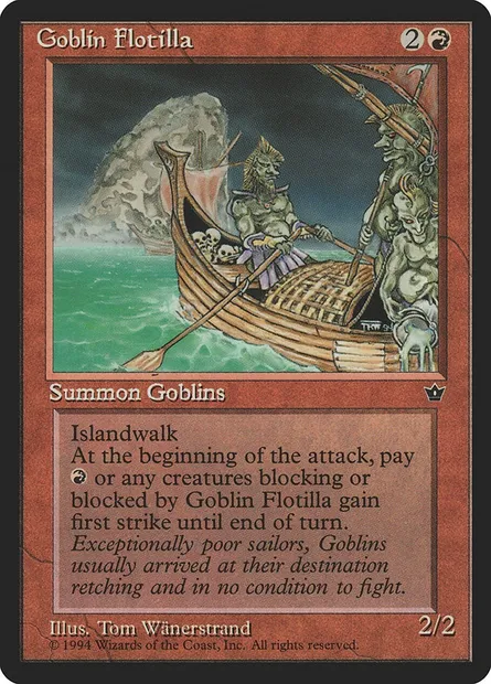 Goblin Flotilla, carte Magic FEM 55 — extension Fallen Empires